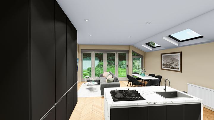 Kitchen extension – 3D visualisation – Star Design Solutions project