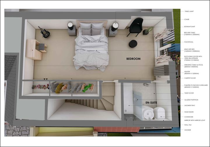 Loft conversion 3D floor plan