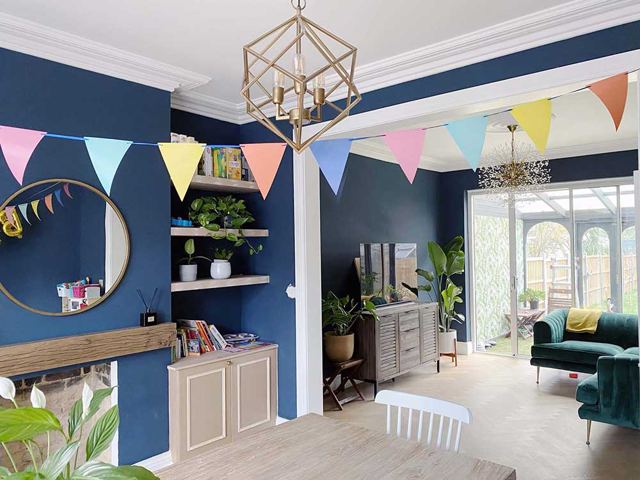 Navy living room renovation – Star Design Solutions